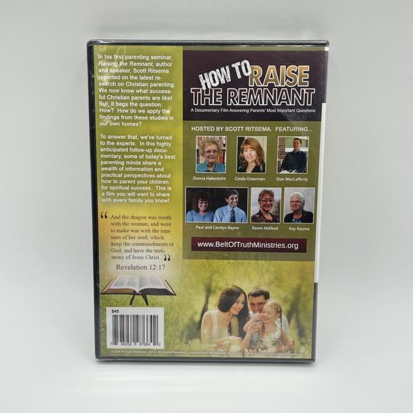 HOW TO RAISE THE REMNANT (DVD, 2014, 3-Disc Set) NEW Sealed - Picture 2 of 2
